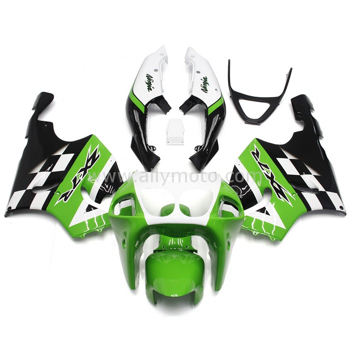 0143 Fairing Kawasaki Ninja ZX7R ZX-7R 1996 - 2003 Cowling White Green Covers